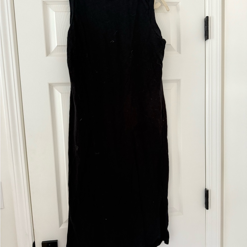Black midi dress